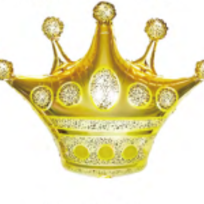 Crown Foil Balloon - Gold