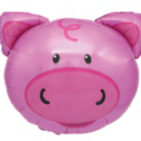 Pig Head Foil Balloon