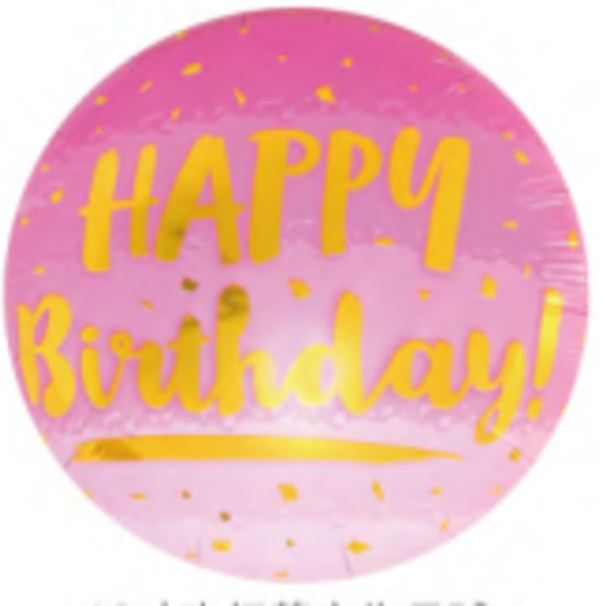 18" Happy Birthday Foil Balloon - Pink Ombre