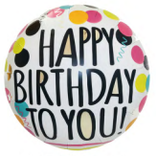 18" Happy Birthday "To You" Foil Balloon - w/ Dots