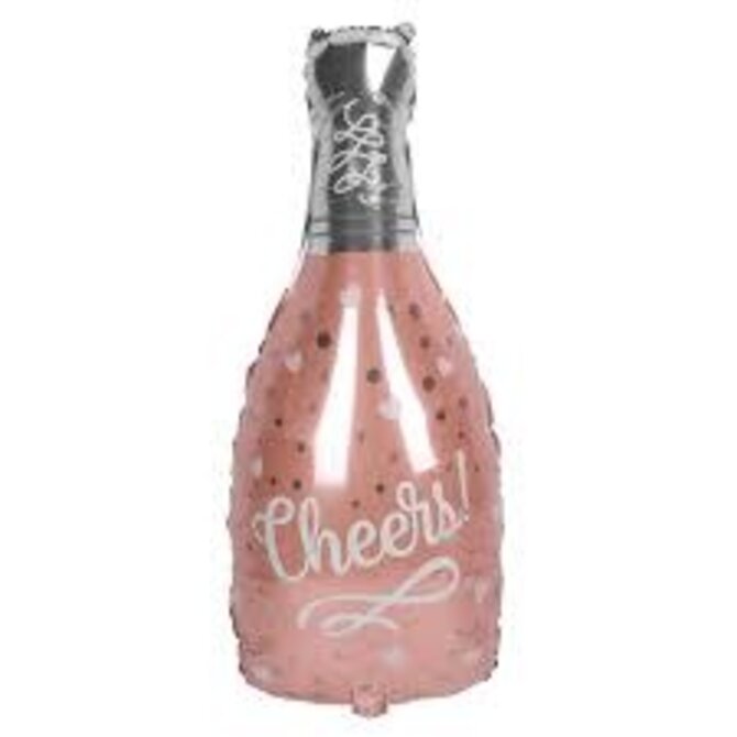 Cheers Rose Champagne Foil Balloon