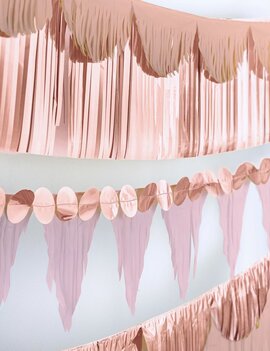 Rose Gold Multi-Shape Fringe Banner Kit