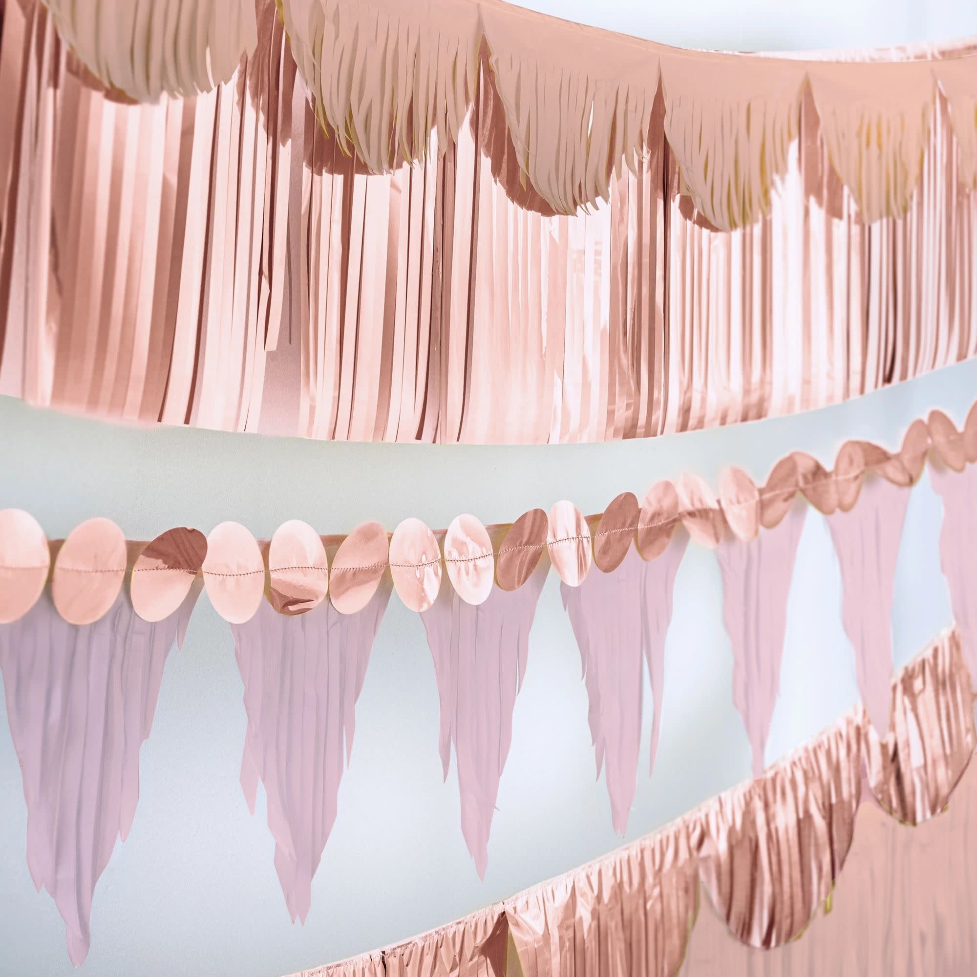 Rose Gold Multi-Shape Fringe Banner Kit