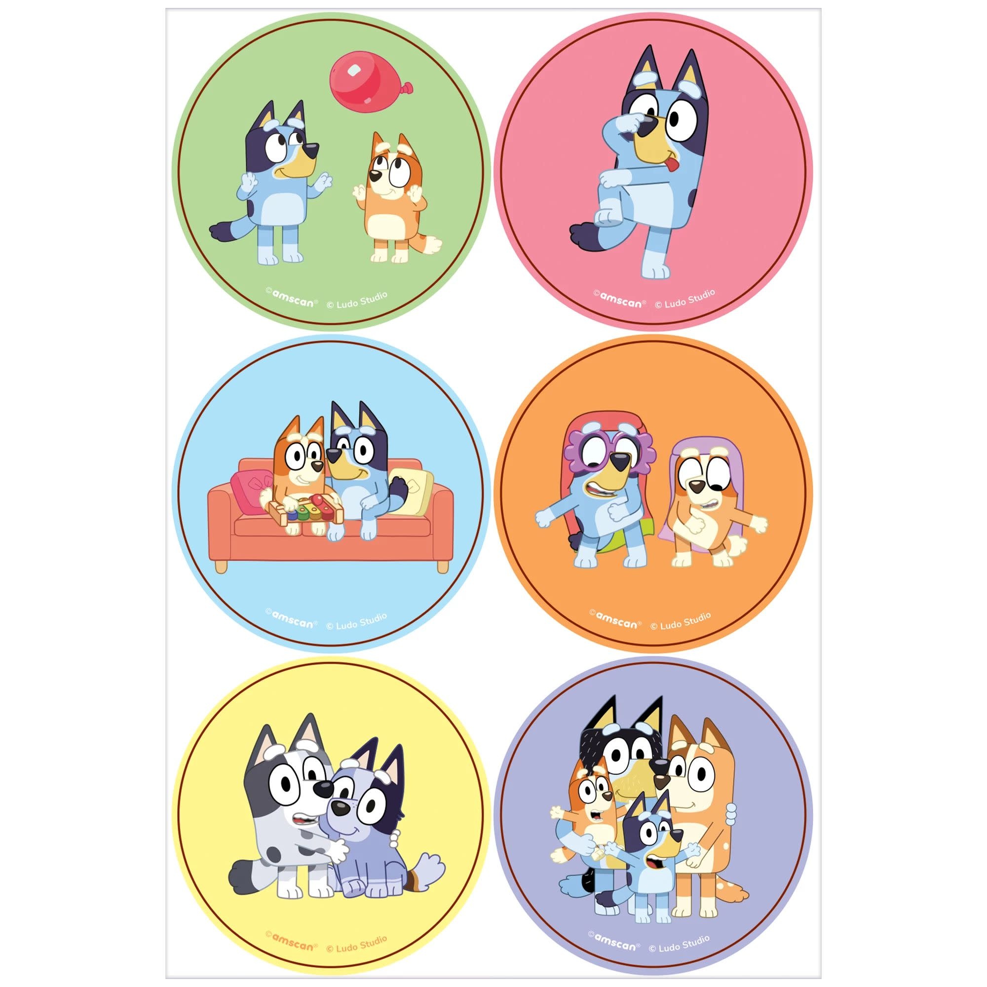 Bluey Stickers, 4ct