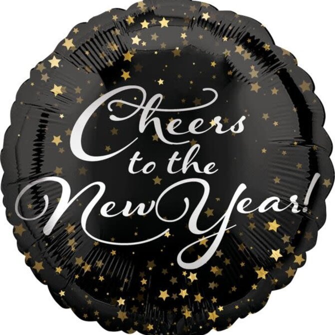 18" New Year Cheers Balloon