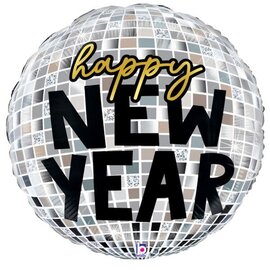 28" New Year Disco Ball Balloon
