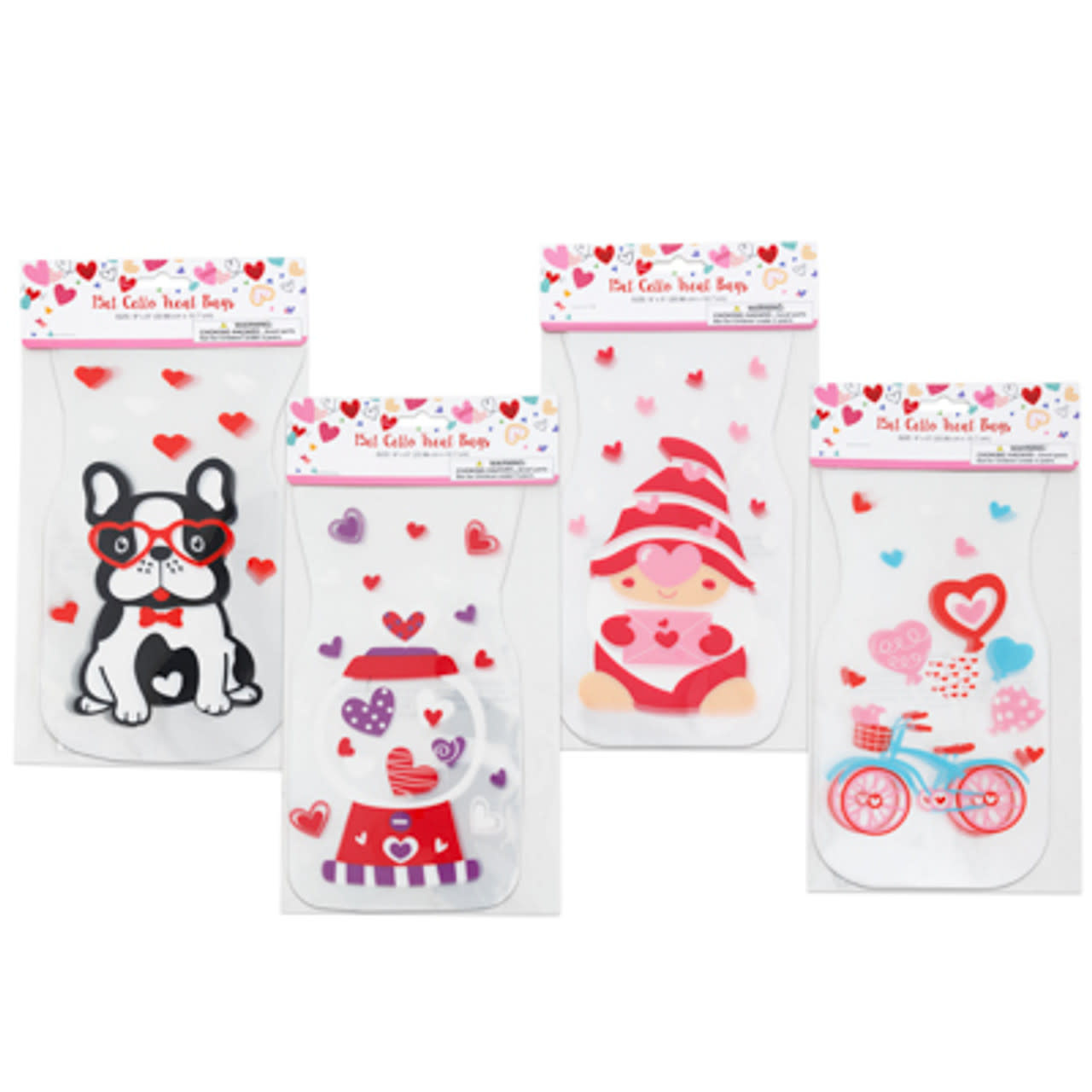 Valentine Shaped Loot Bag, 15ct