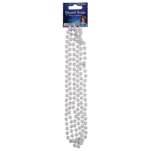 White Beaded Pearl Necklace