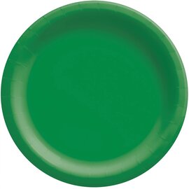 Festive Green Big Party Pack Paper Plates, 9" 50ct