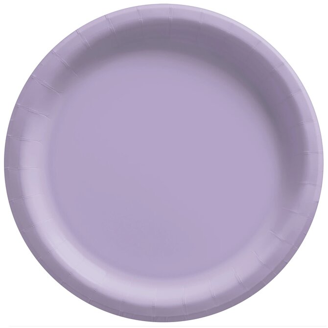 Lavender Big Party Pack Paper Plates, 9" 50ct