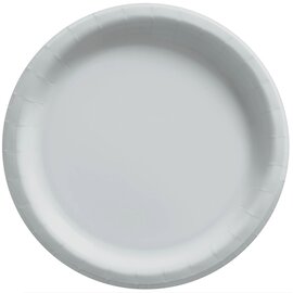 Silver Big Party Pack Paper Plates, 9" 50ct
