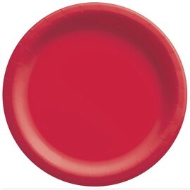 Apple Red Big Party Pack Paper Plates, 9" 50ct
