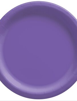 New Purple Big Party Pack Paper Plates, 7" 50ct