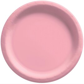 New Pink Big Party Pack Paper Plates, 7" 50ct