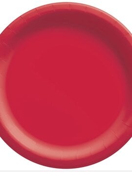 Apple Red Big Party Pack Paper Plates, 7" 50ct