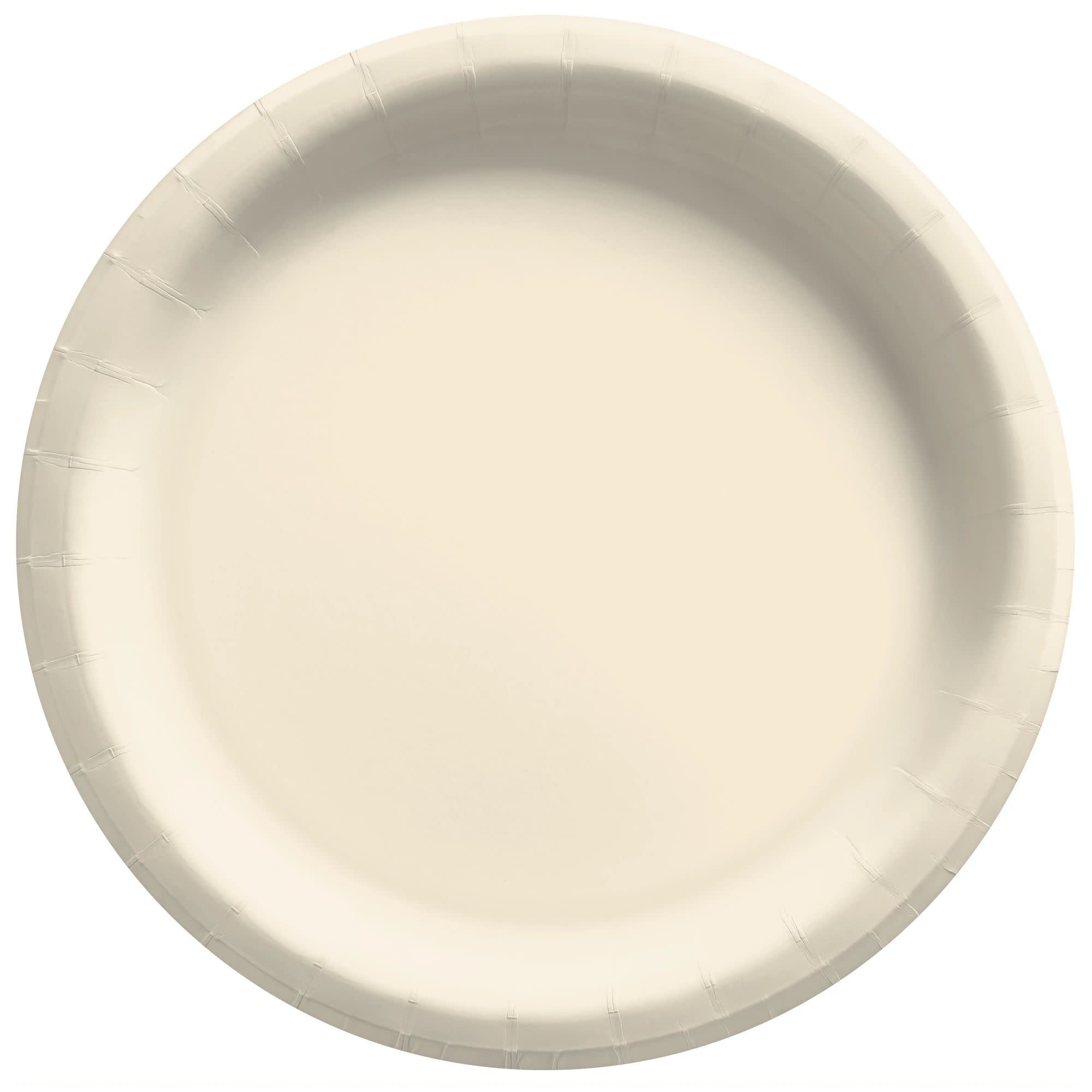 Vanilla Creme Big Party Pack Paper Plates, 7" 50ct