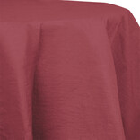 Burgundy Paper Round Tablecover 82", Poly Backing