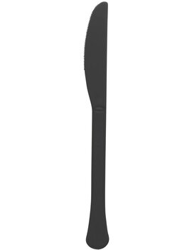 Boxed, Heavy Weight Knives, High Ct. - Jet Black 50ct