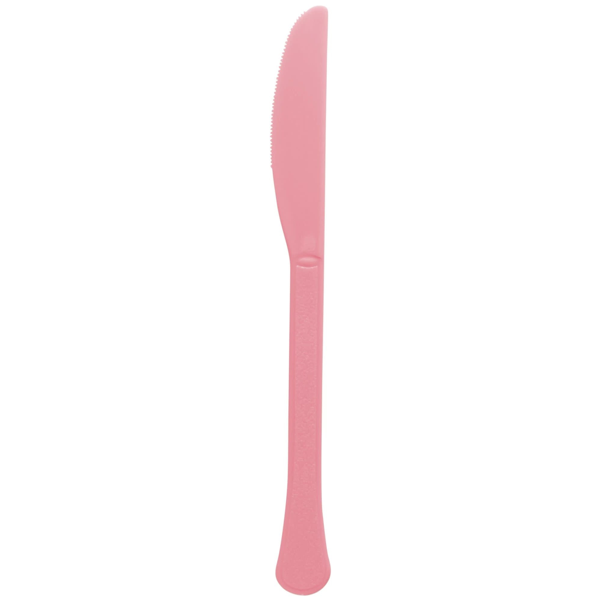 Boxed, Heavy Weight Knives, High Ct. - New Pink 50ct