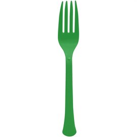 Boxed, Heavy Weight Forks, High Ct. - Festive Green 50ct