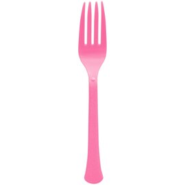 Boxed, Heavy Weight Forks, High Ct. - Bright Pink 50ct