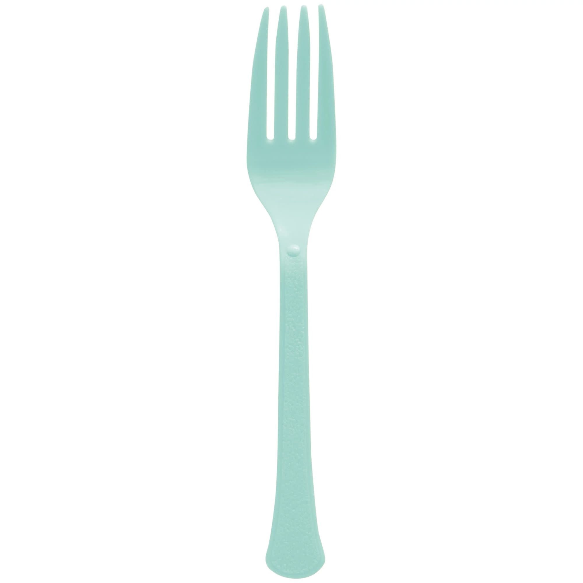 Boxed, Heavy Weight Forks, High Ct. - Robin's-Egg Blue 50ct