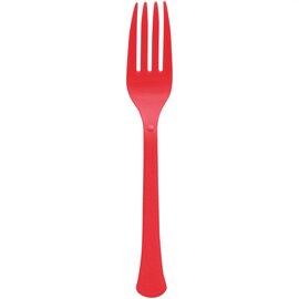 Boxed, Heavy Weight Forks, High Ct. - Apple Red 50ct