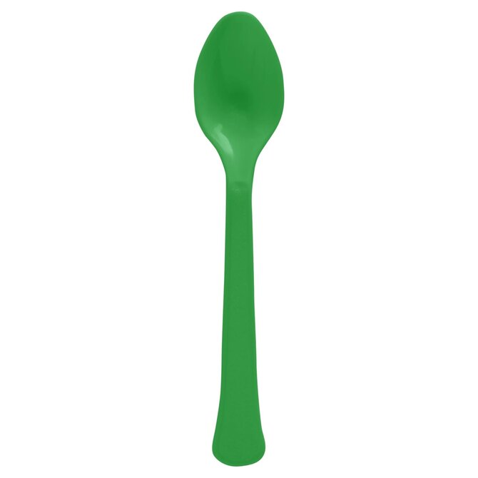 Boxed, Heavy Weight Spoons, High Ct. - Festive Green 50ct