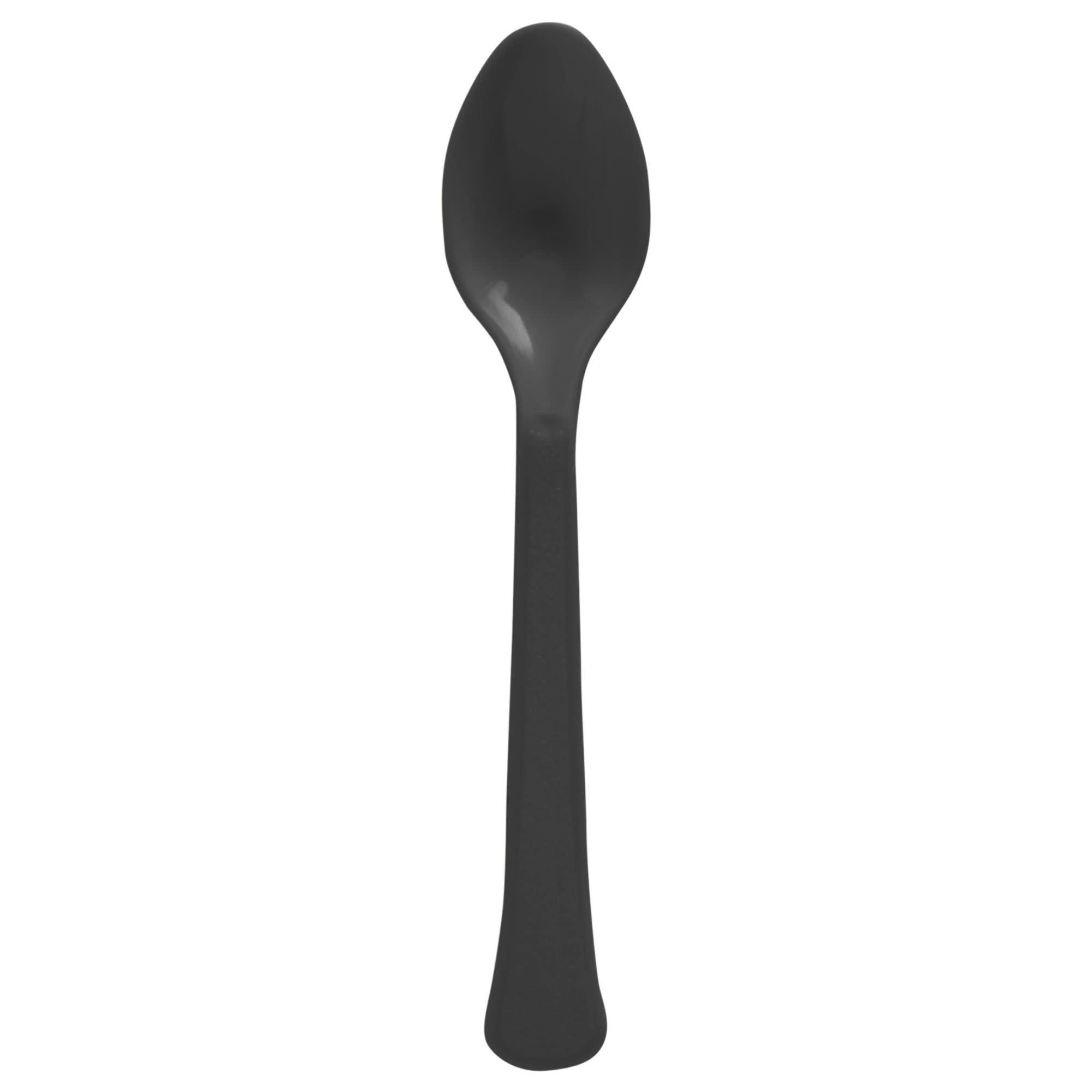 Boxed, Heavy Weight Spoons, High Ct. - Jet Black 50ct