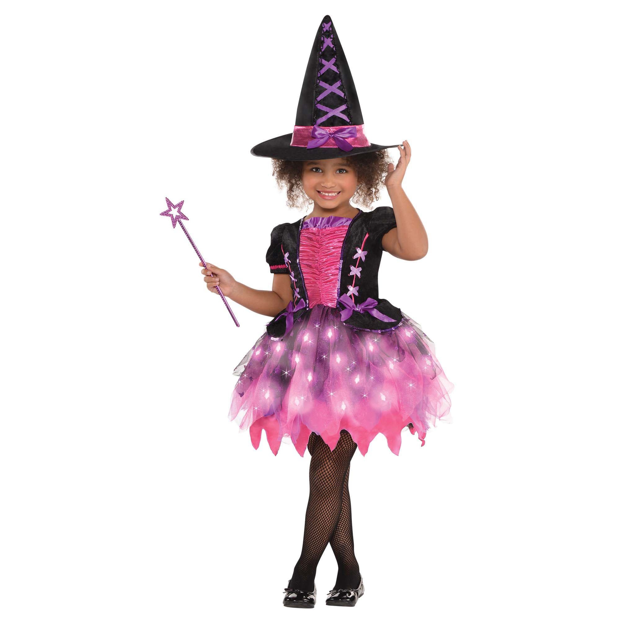 Girls Light-Up Sparkle Witch (#208)