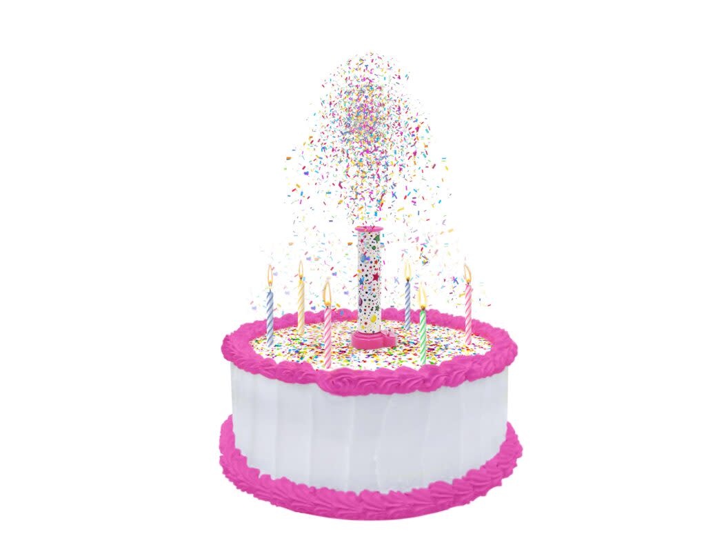 Party Popper Confetti Cake Topper