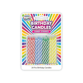 Birthday Candles - Candy Stripes Primary