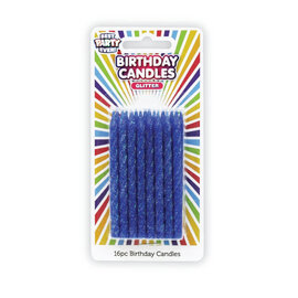 Birthday Candles - Glitter Blue