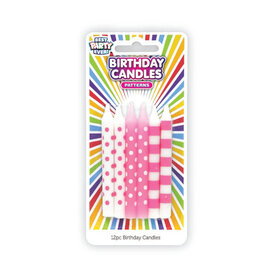 Birthday Candles - Pink & White
