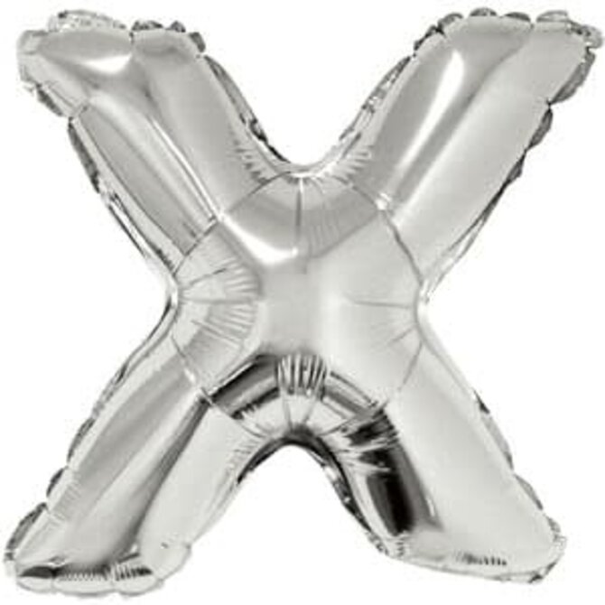 16" Letter X - Silver