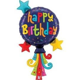40" Balloon Streamers Birthday Foil Balloon