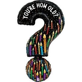 40" You're How Old Question Mark Foil Balloon