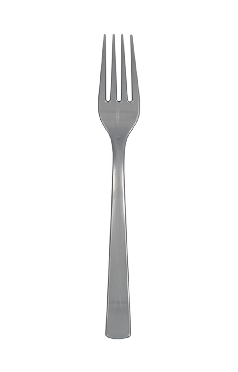 Silver Premium Heavy Weight Plastic Forks