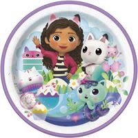 Gabby's Dollhouse 9" Round Plates , 8ct