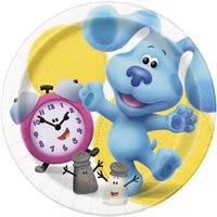 Blues Clues 7" Round Plates - Blue