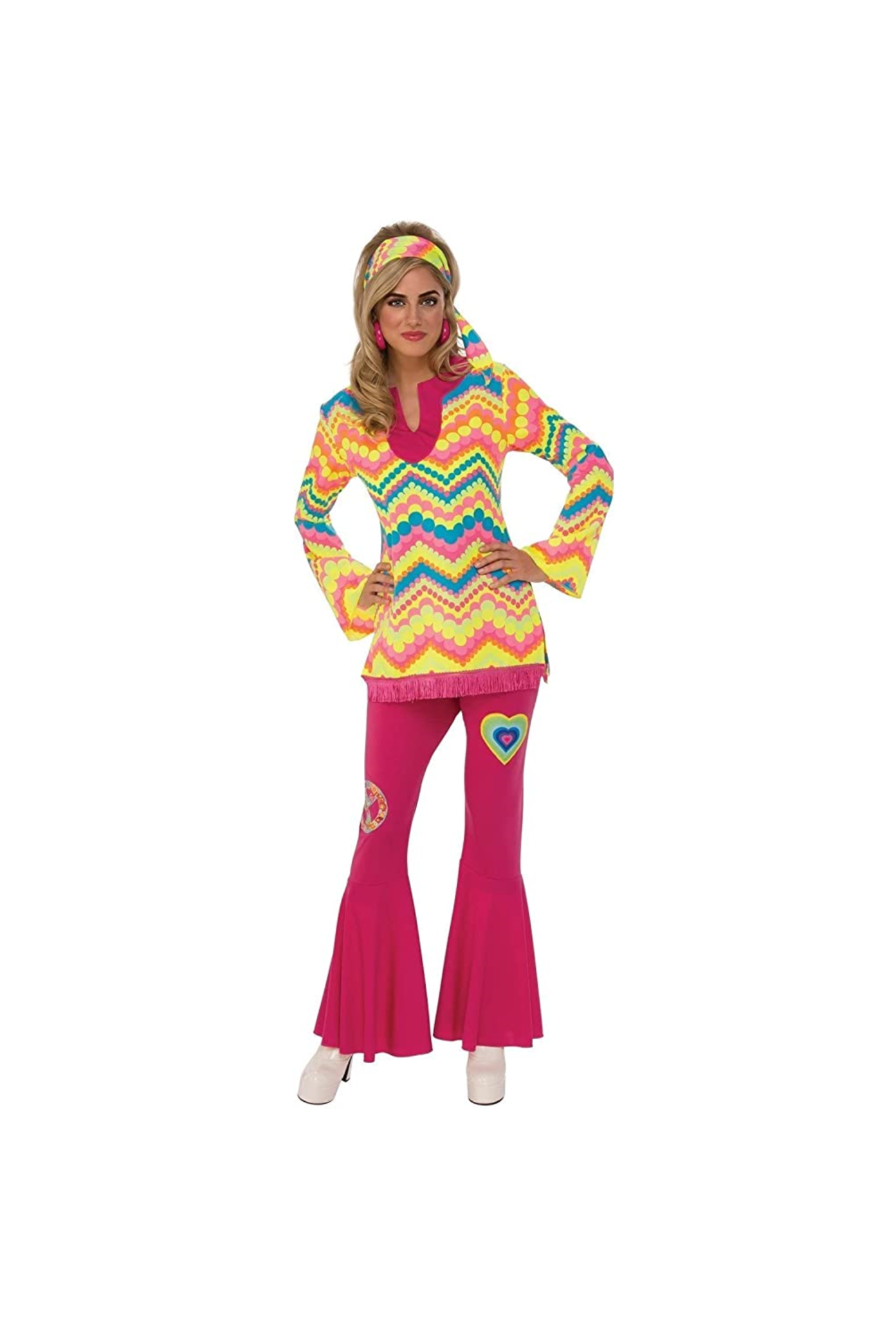 Womens Hippie Mod Girl - Large (#528)