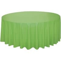 Kiwi Round Plastic Table Cover, 84"