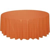 Orange Peel Round Plastic Table Cover, 84"