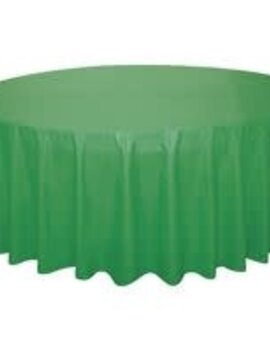 Table Cover Plastic Round 84" Festive Green