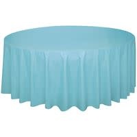 Table Cover Plastic Round 84" Caribbean
