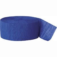 Bright Royal Blue Crepe Streamer, 81'