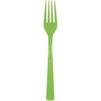 Kiwi Plastic Forks, 18ct