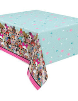 LOL Surprise Rectangular Plastic Table Cover, 54"x84"