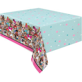 LOL Surprise Rectangular Plastic Table Cover, 54"x84"