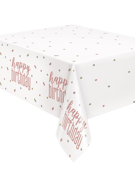 Rose Gold Glitz Table Cover 54x84